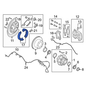 Ford OE - Rear Parking Brake Shoe