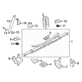 Ford OE - Rear Leaf Spring Insulator