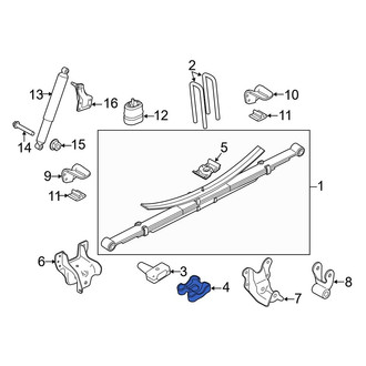 Ford OE - Rear Lower Leaf Spring Plate