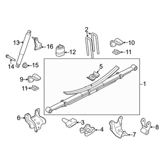 Ford OE - Rear Suspension - Suspension Components (Crew Cab)