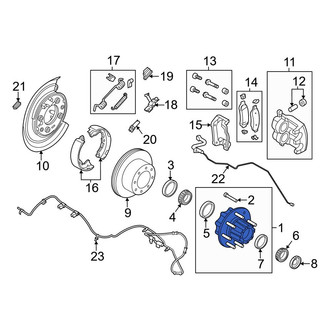 Ford OE - Front Wheel Bearing and Hub Assembly