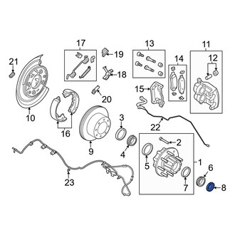 Ford OE - Rear CV Joint Nut