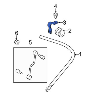 Ford OE - Rear Suspension Stabilizer Bar Bracket
