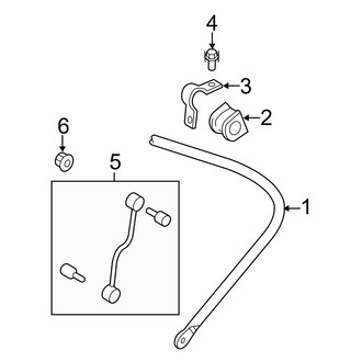 Ford OE - Rear Suspension - Stabilizer Bar & Components (Crew Cab)
