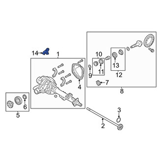 Ford OE - Rear ABS Wheel Speed Sensor