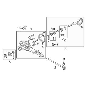 Ford OE - Rear Suspension - Axle Housing (Crew Cab)