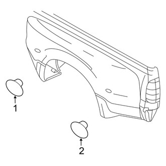 Ford OE - Rear Lamps - Side Marker Lamps (With Dual Rear Wheels), (Crew Cab)