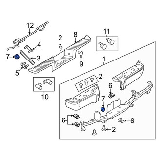 Ford OE - Bumper Face Bar Mount Nut
