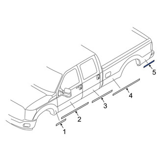 Ford OE - Left Trim Stripe Tape