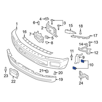 Ford OE - Bumper Face Bar Mount Nut