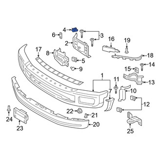 Ford OE - Inner Bumper Face Bar Nut