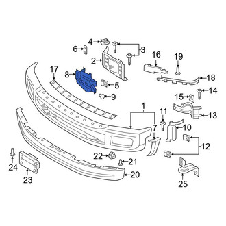 Ford OE - Front Left Radiator Support Air Duct