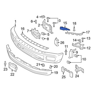 Ford OE - Right Bumper Face Bar Bracket