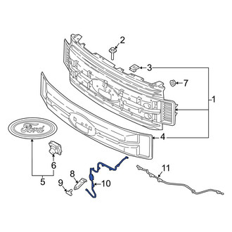 Ford OE - Front Headlight Washer Hose
