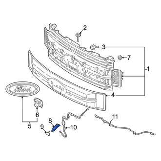 Ford OE - Front Windshield Washer Nozzle