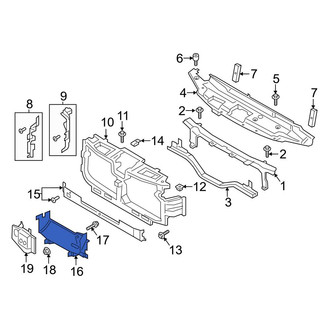 Ford OE - Front Lower Radiator Support Air Deflector