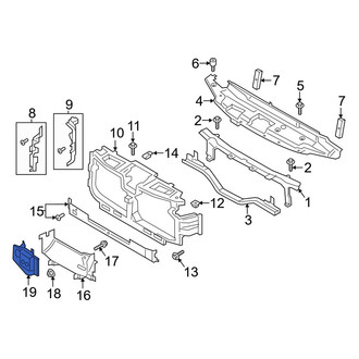 Ford OE - Front Lower Radiator Support Air Deflector