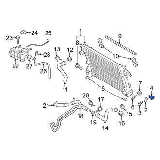 Ford OE - Upper Radiator Insulator