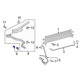 Ford OE - Automatic Transmission Oil Cooler Hose Nut