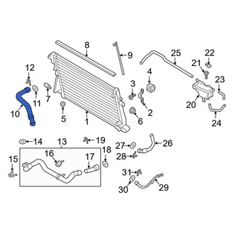 Ford OE - Upper Radiator Coolant Hose
