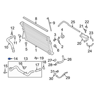 Ford OE - Radiator Coolant Hose Seal