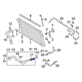 Ford OE - Radiator Coolant Hose Adapter