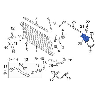 Ford OE - Engine Coolant Reservoir