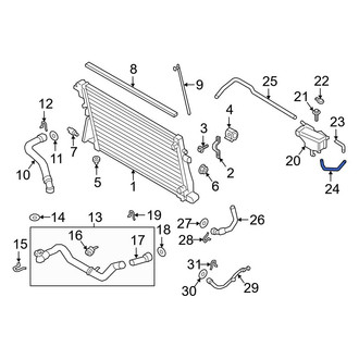 Ford OE - Engine Coolant Overflow Hose