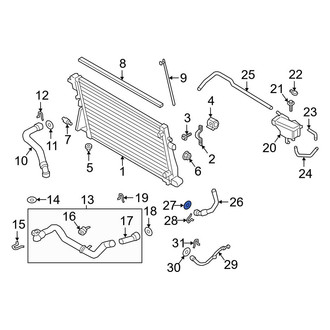 Ford OE - Upper Radiator Coolant Hose O-Ring