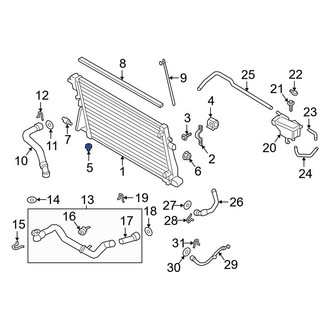 Ford OE - Lower Radiator Insulator