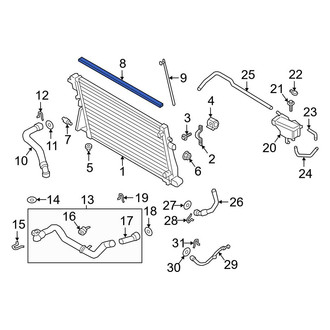 Ford OE - Upper Radiator Air Seal