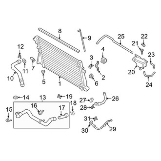 Ford OE - Cooling - Radiator & Components (Main), (Crew Cab 6.7L)