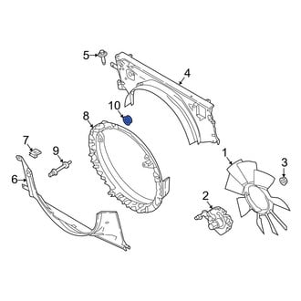 Ford OE - Engine Cooling Fan Shroud Nut