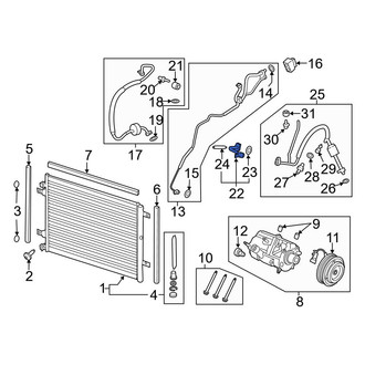 Ford OE - Front A/C Refrigerant Discharge Hose