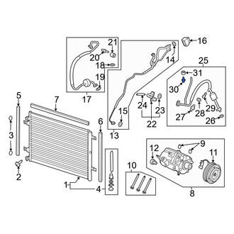 Ford OE - A/C Service Valve Core