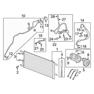 Ford OE - Upper A/C Condenser Stud
