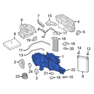 Ford OE - A/C Evaporator Core and Case Assembly