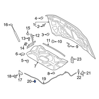 Ford OE - Hood Release Cable Clip
