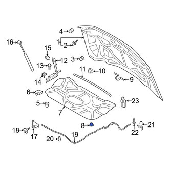 Ford OE - Hood Insulation Pad Clip