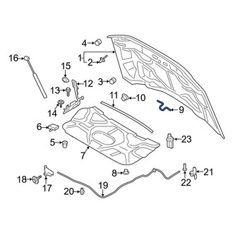 Ford OE - Front Hood Latch Striker Plate