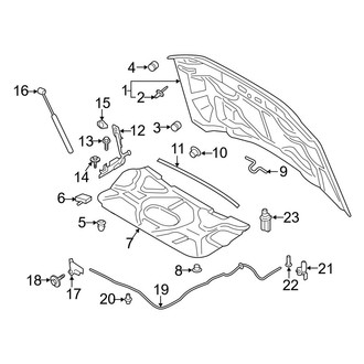 Ford OE - Hood & Components (Crew Cab)