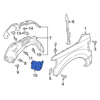 Ford OE - Front Left Fender Liner Extension