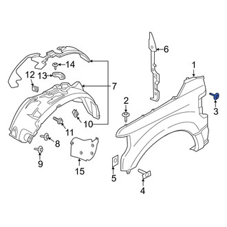 Ford OE - Upper Fender Bolt