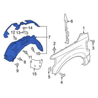 Ford OE - Front Right Fender Splash Shield