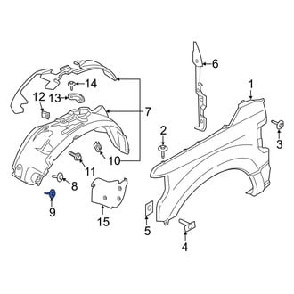 Ford OE - Fender Liner Extension Clip