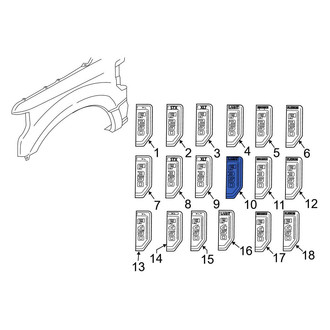 Ford OE - Front Left Fender Emblem