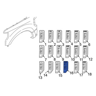 Ford OE - Front Right Fender Emblem