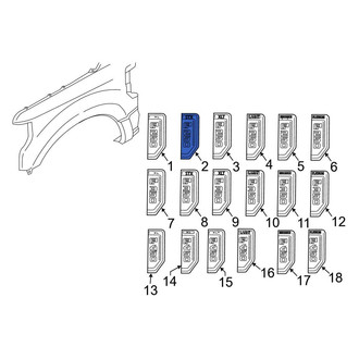 Ford OE - Front Right Fender Emblem