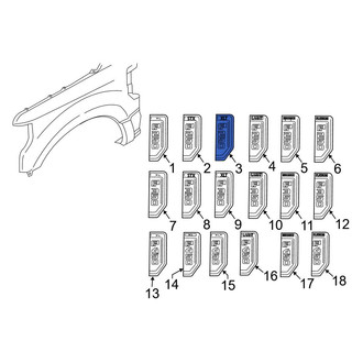 Ford OE - Front Right Fender Emblem