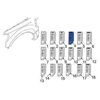 Ford OE - Front Right Fender Emblem